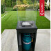 KRATKI Plynový ohřívač PATIO sklo / slinutý křemen BLEND NERO